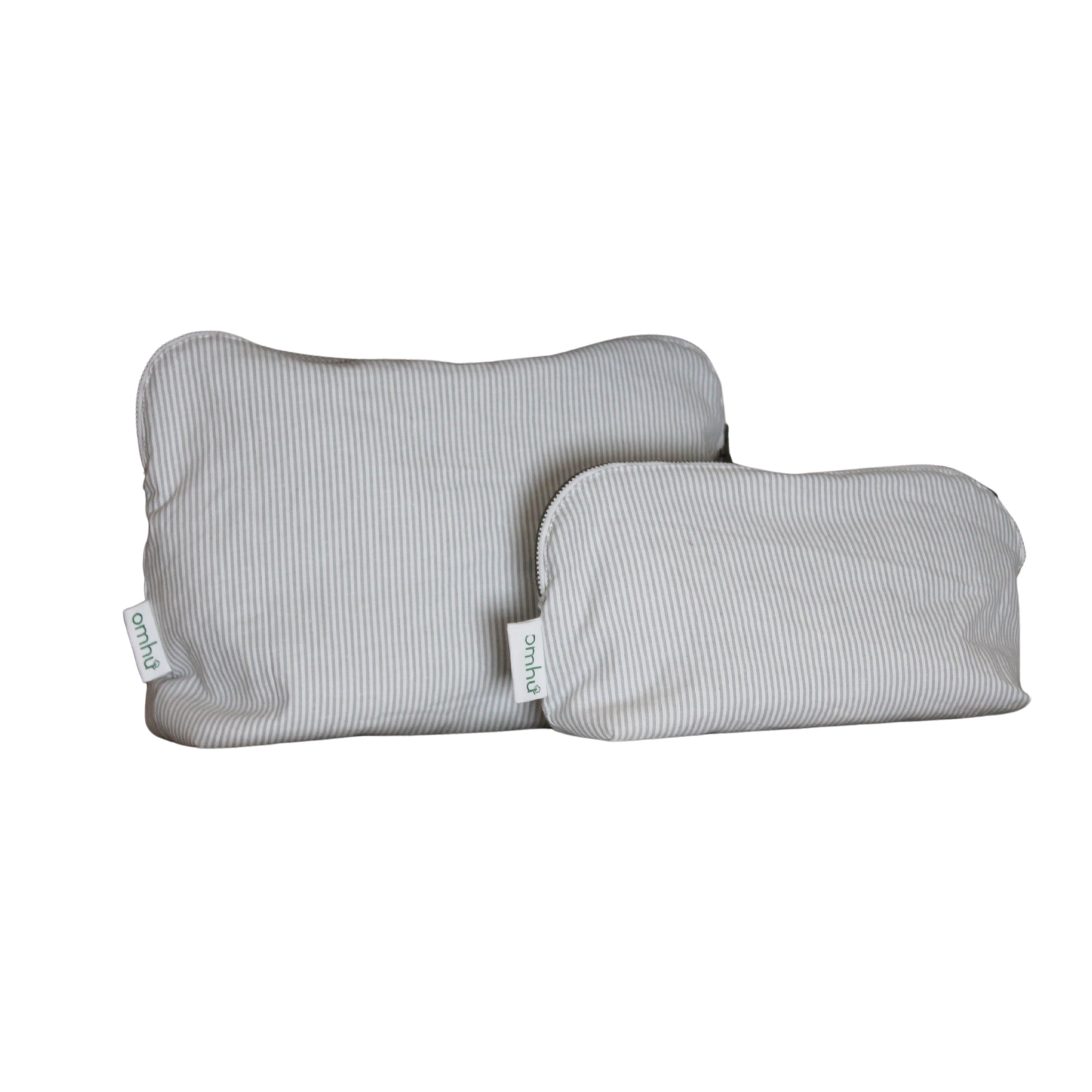 Mini Strib makeuppung - lys grå